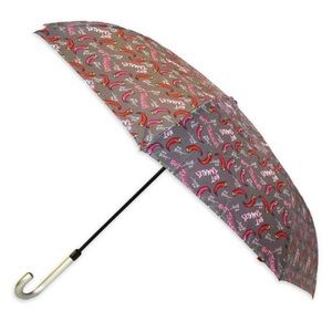 NWT Luv Betsey Inverted Umbrella in Hot Tamale by Betsey Johnson